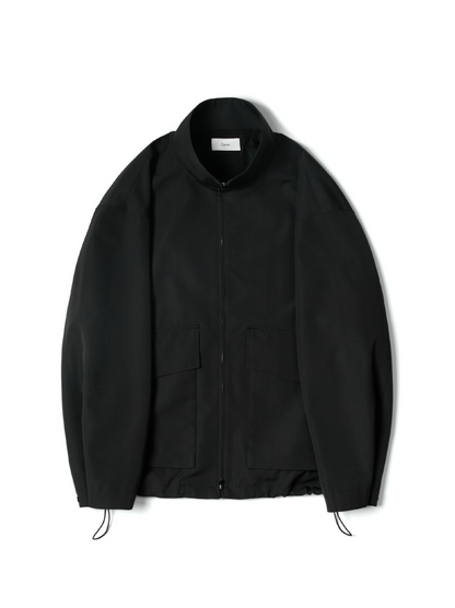 THE FINEST WOOL CANVAS BLOUSON｜BLACK