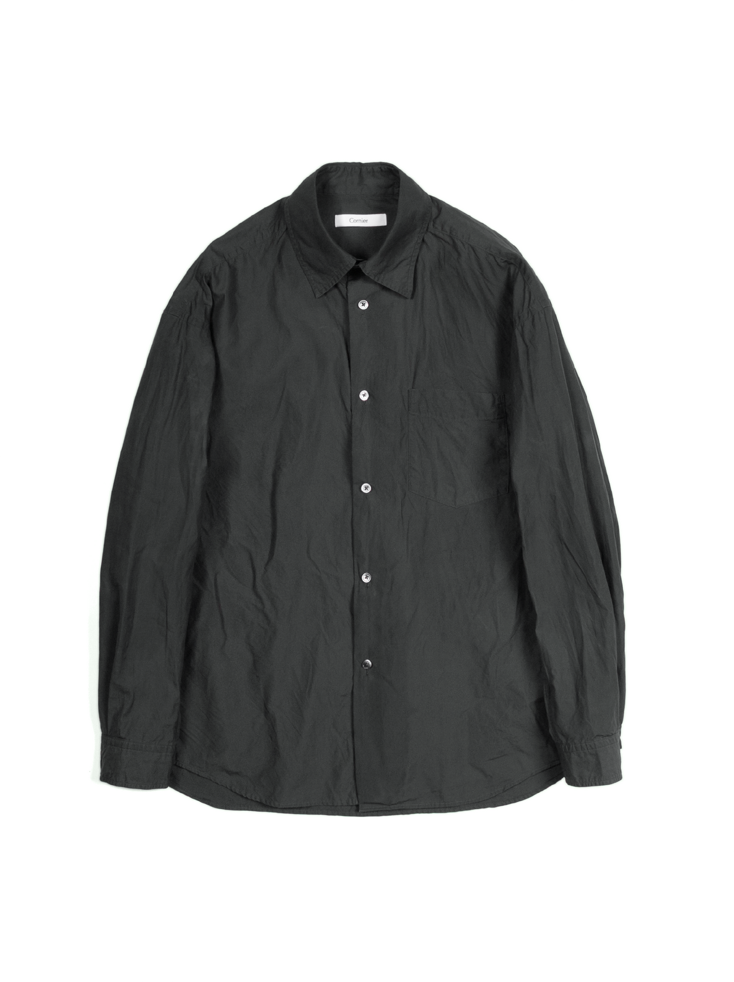WAXING FINX COTTON WEATHER SHIRTS｜CHARCOAL