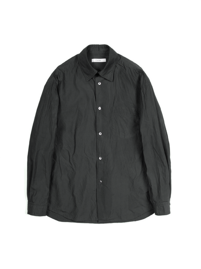 WAXING FINX COTTON WEATHER SHIRTS｜CHARCOAL