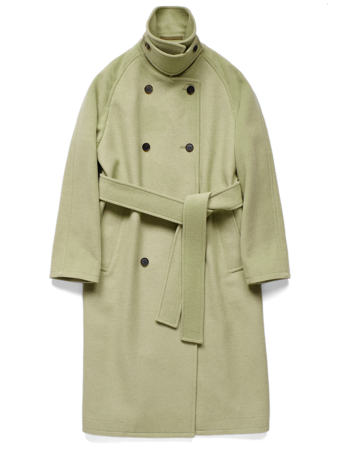 WOOL MOSSER CONVERTIBLE COLLER COAT for WOMEN｜PALE PISTACHIO