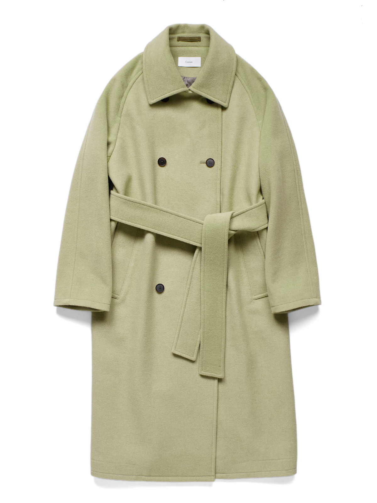 WOOL MOSSER CONVERTIBLE COLLER COAT for WOMEN｜PALE PISTACHIO