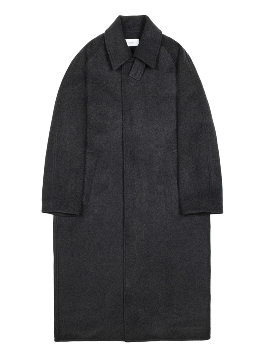 WOOL/CASHMERE MOSSER BALMACAAN COAT for WOMEN｜TOP BLACK