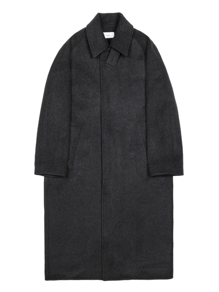 WOOL/CASHMERE MOSSER BALMACAAN COAT for WOMEN｜TOP BLACK