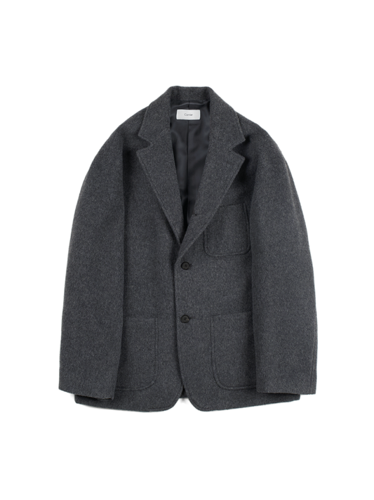 WOOL/CASHMERE MOSSER OVERSIZED JACKET｜TOP GRAY