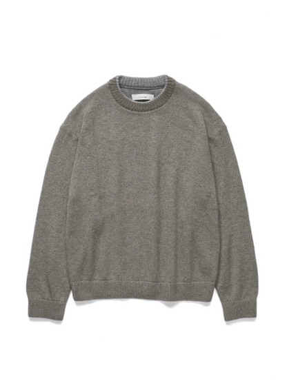 WOOL/MOHAIR/SILK SWEATER｜ASH MOCHA