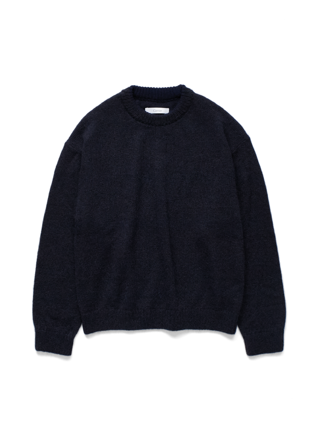 WOOL/MOHAIR/SILK SWEATER｜NAVY