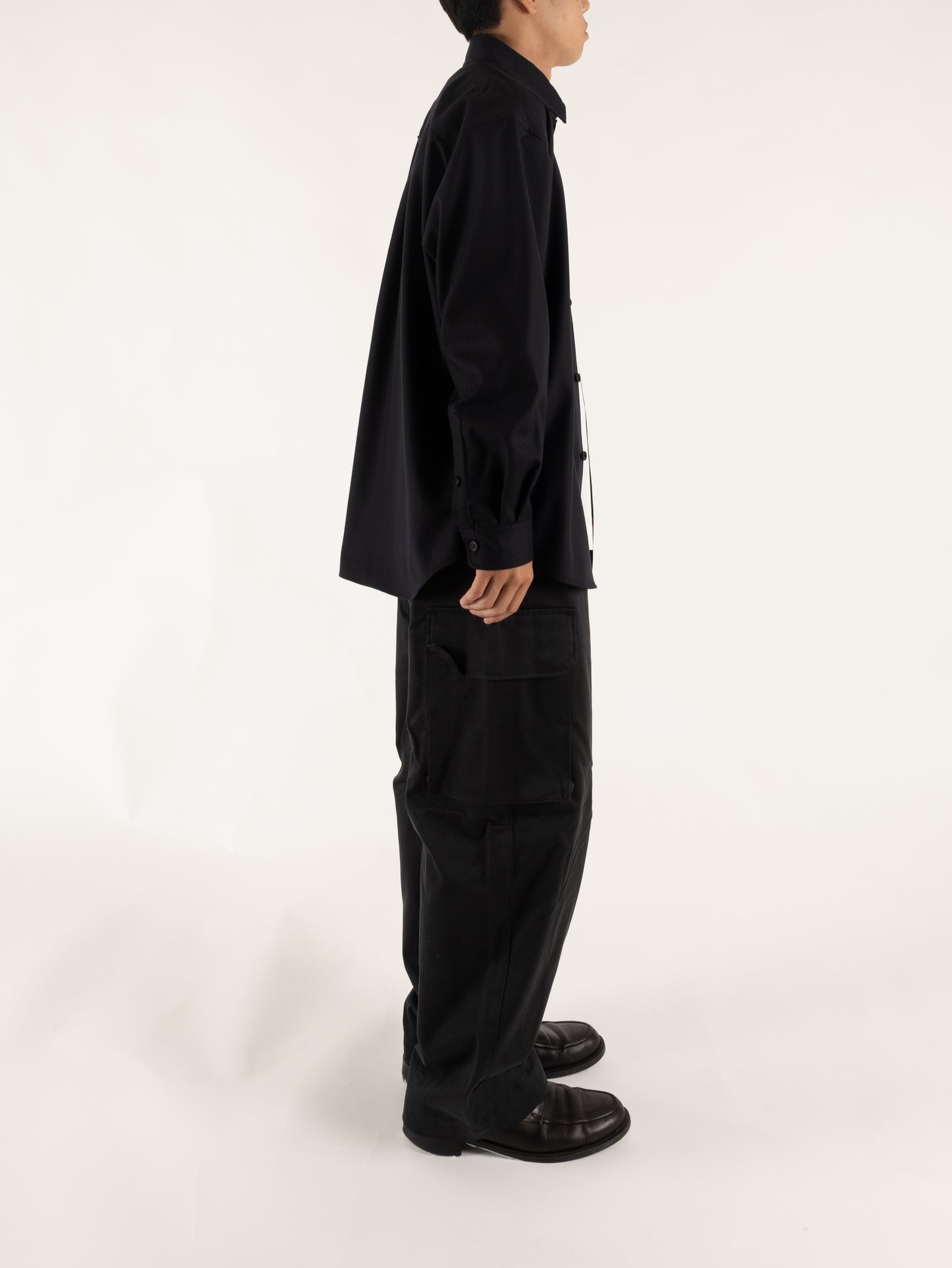 Model 164cm/52kg size S color SPACE NAVY着用