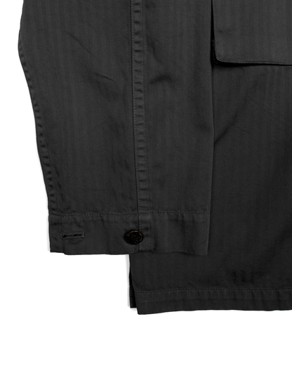 GARMENT DYED FINX COTTON M43-HBT JACKET｜INK BLACK