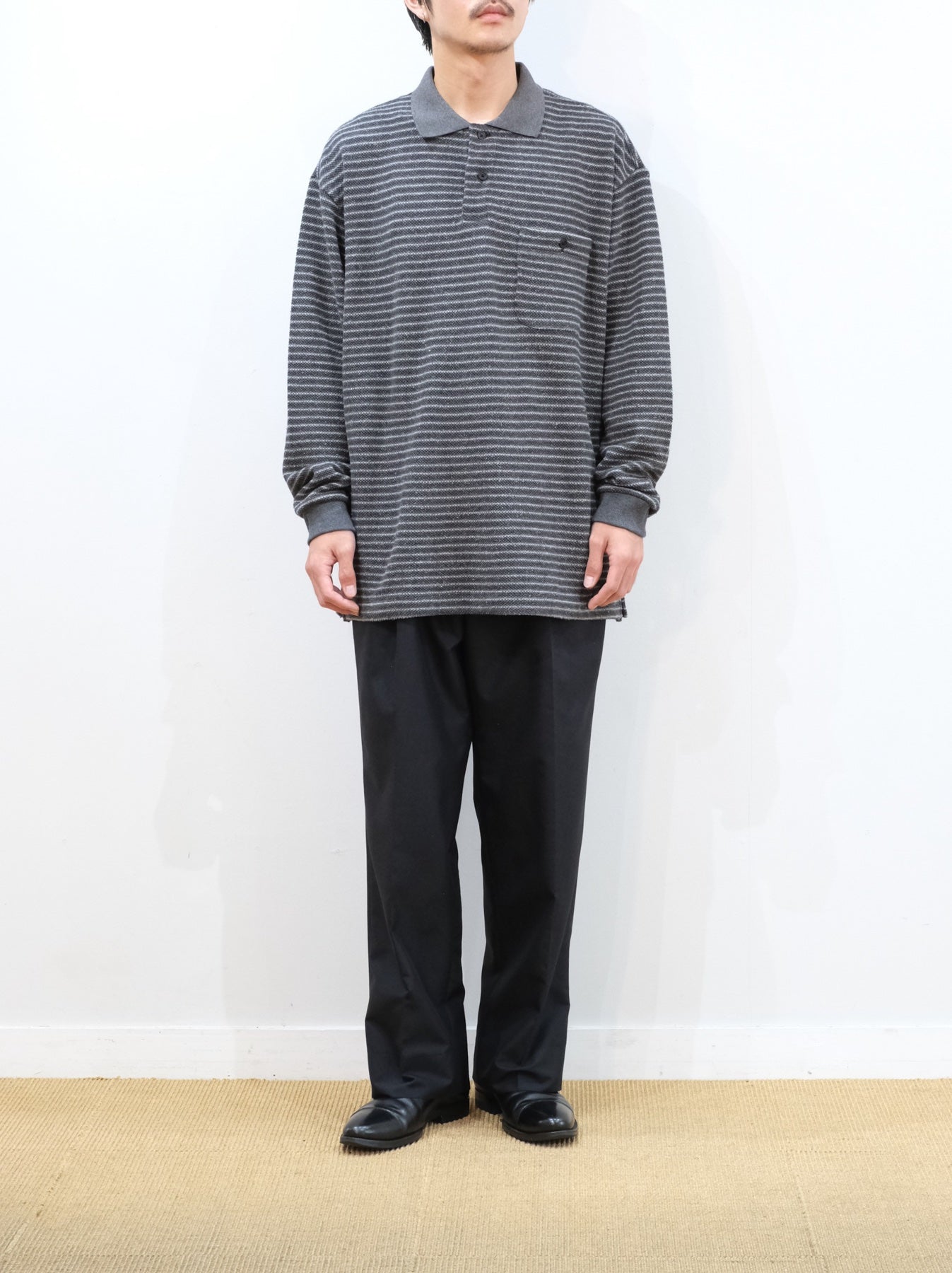 Model 175cm size L color GRAY着用