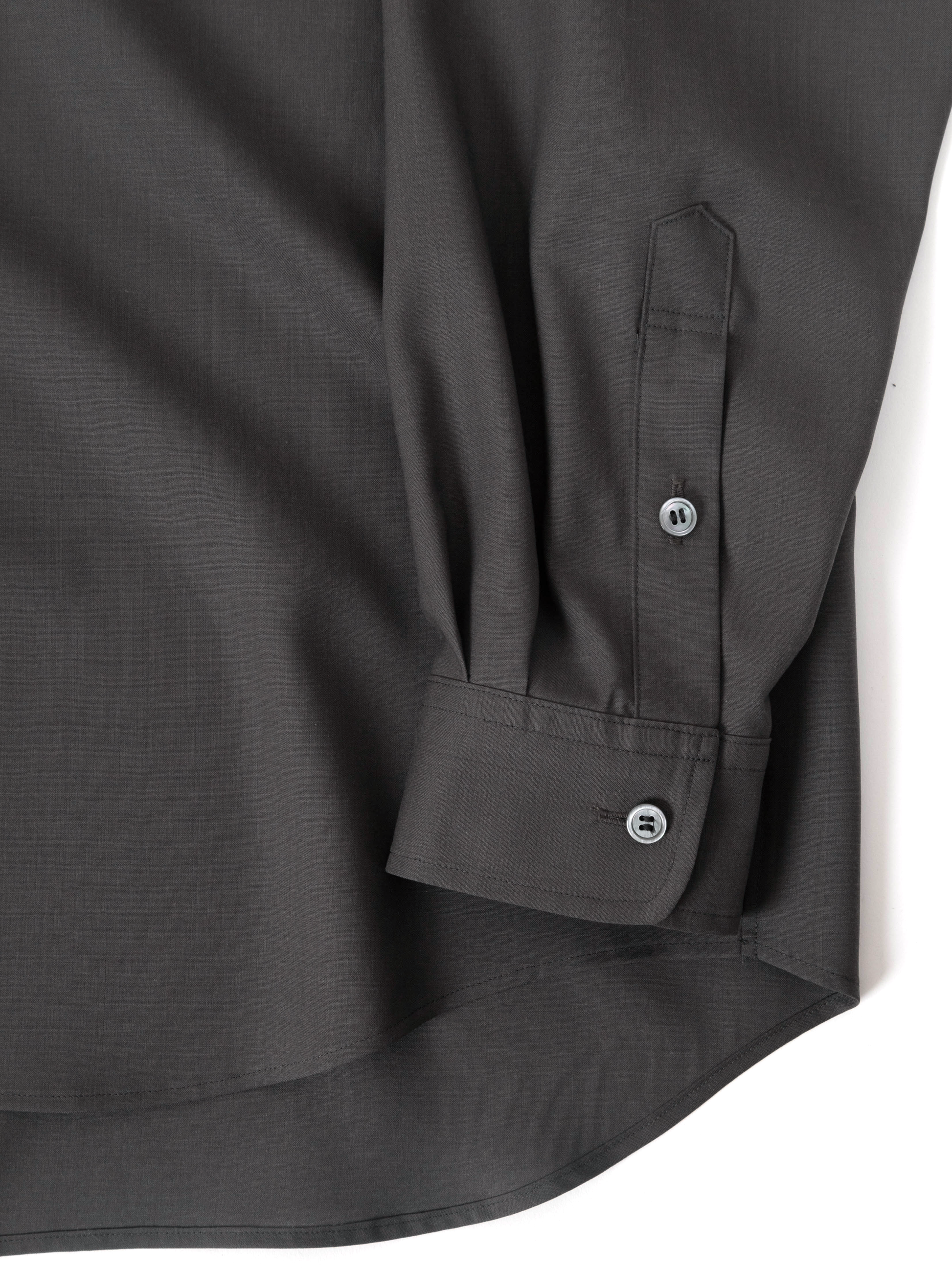 WORSTED WOOL SHIRTS｜CHARCOAL – Cornier