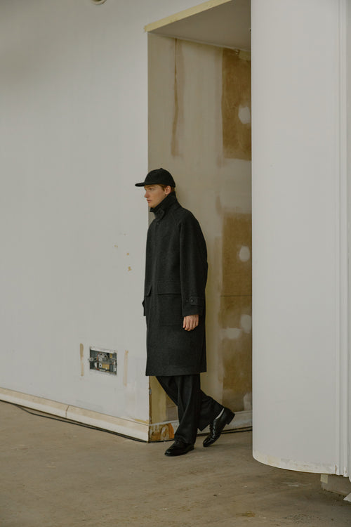WOOL CASHMERE MOSSER BB CAP｜TOP BLACK