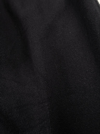 SILK NEP DENIM PANTS｜BLACK