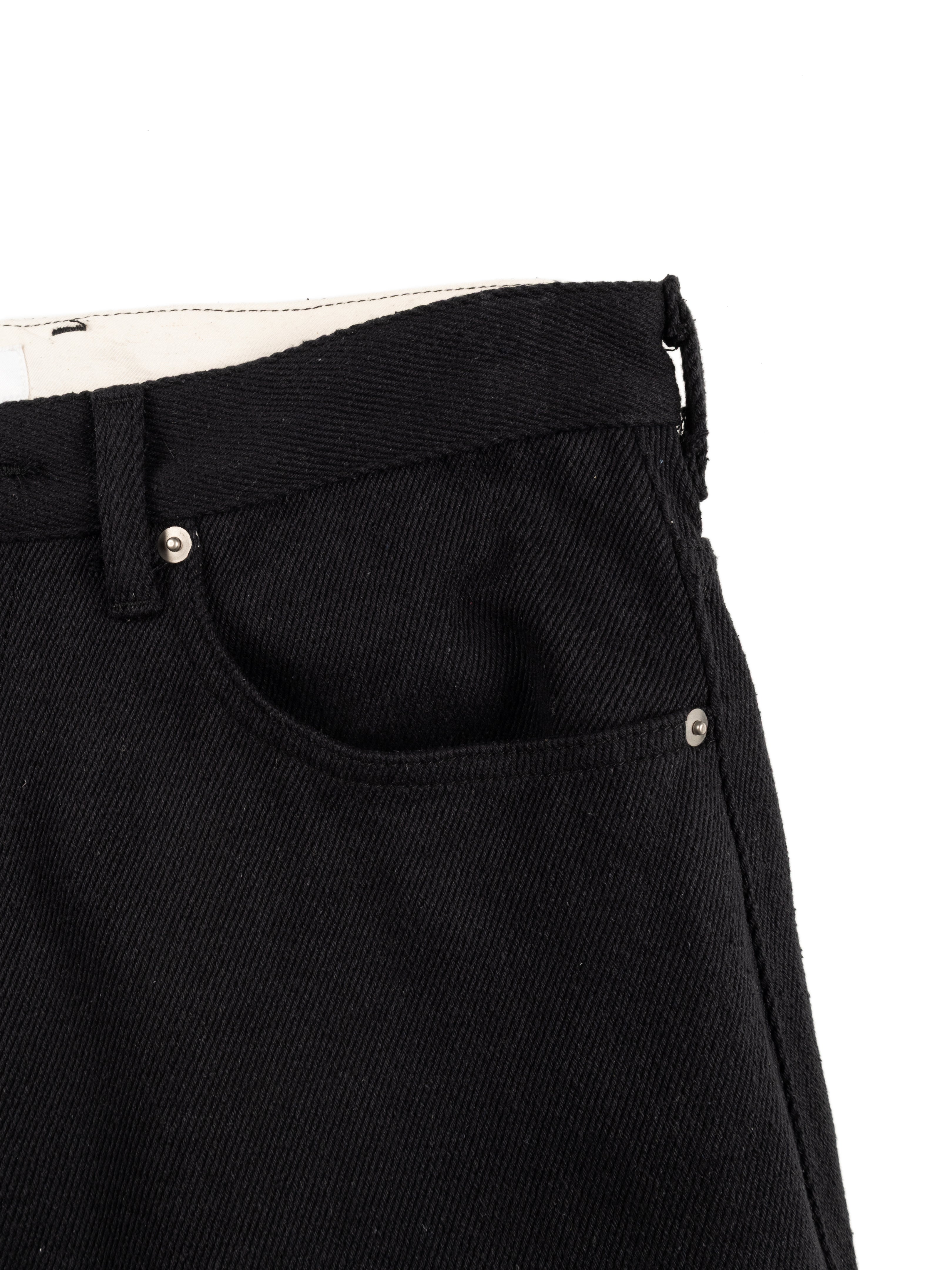SILK NEP DENIM PANTS｜BLACK – Cornier