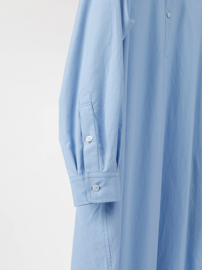 FINX COTTON PULLOVER SHIRTS｜SAXE BLUE