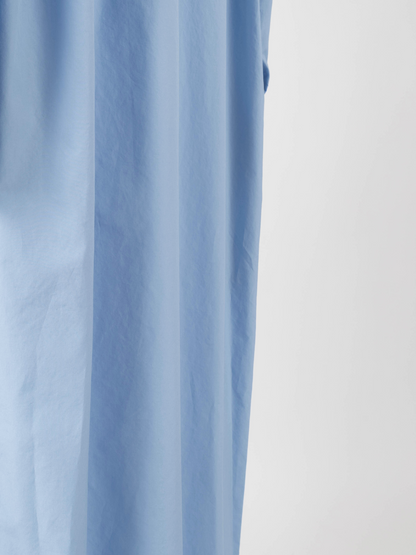 FINX COTTON PULLOVER SHIRTS｜SAXE BLUE