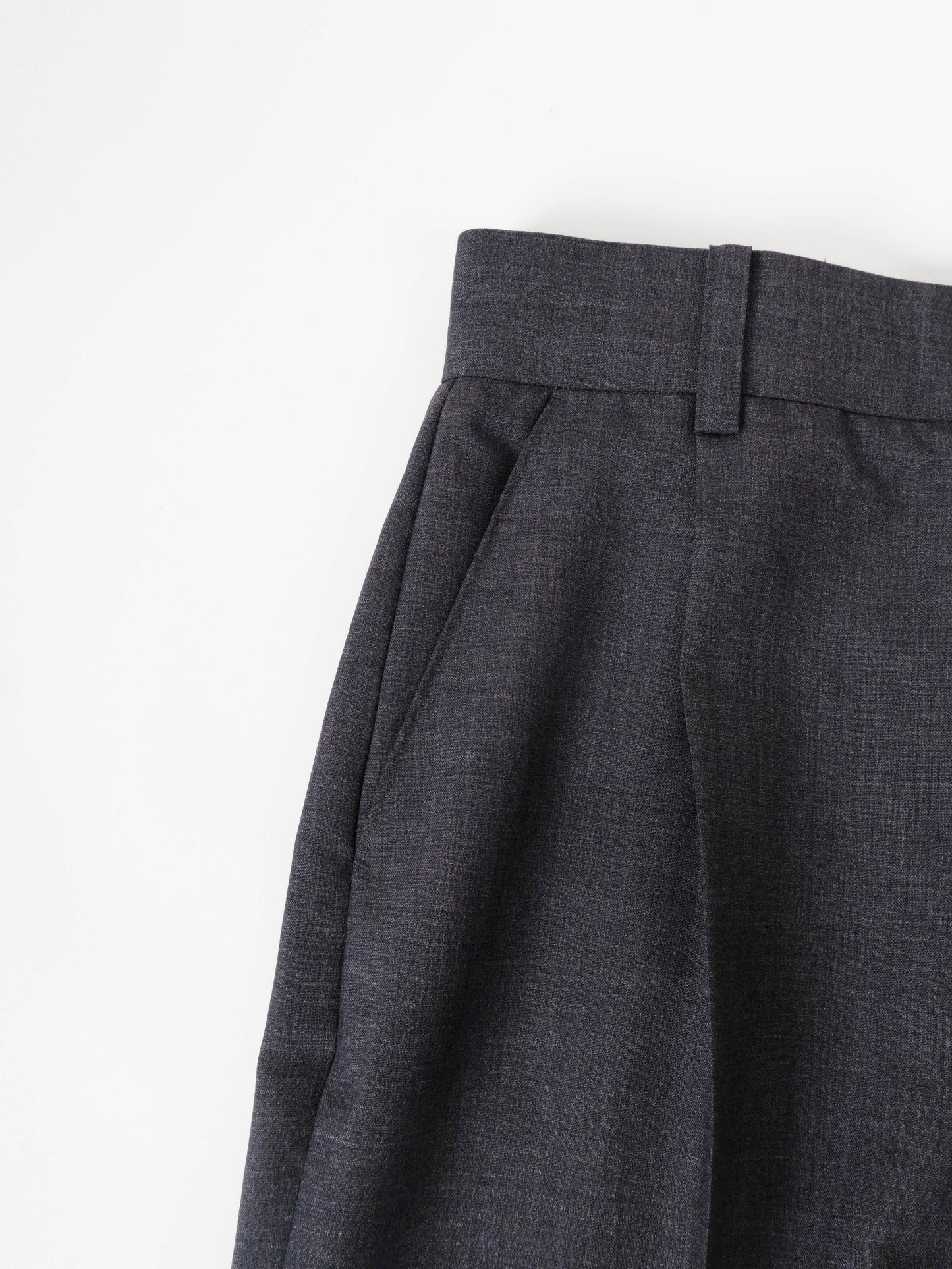 WORSTED WOOL/MOHAIR PANTS for WOMEN