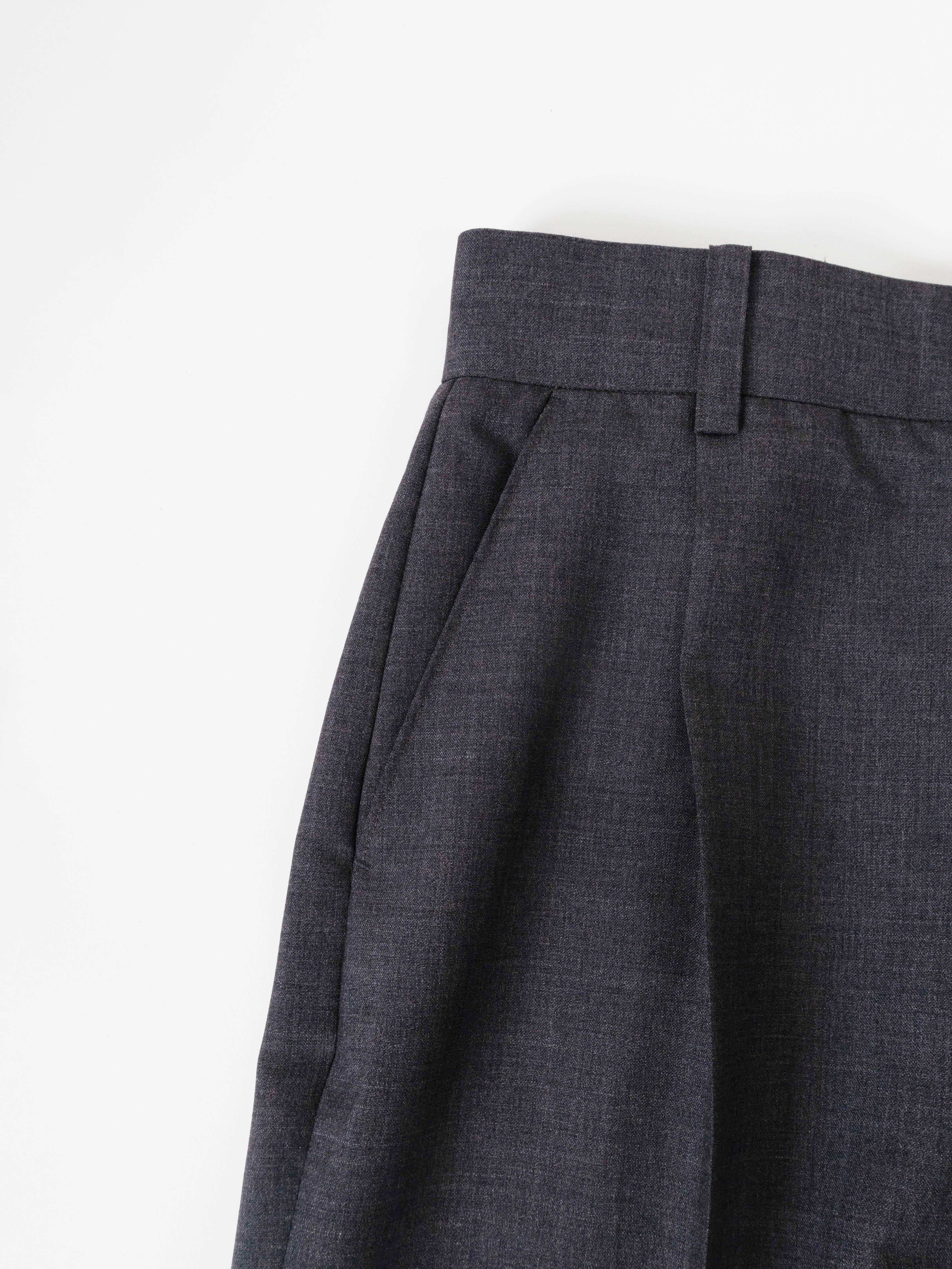 WORSTED WOOL/MOHAIR PANTS