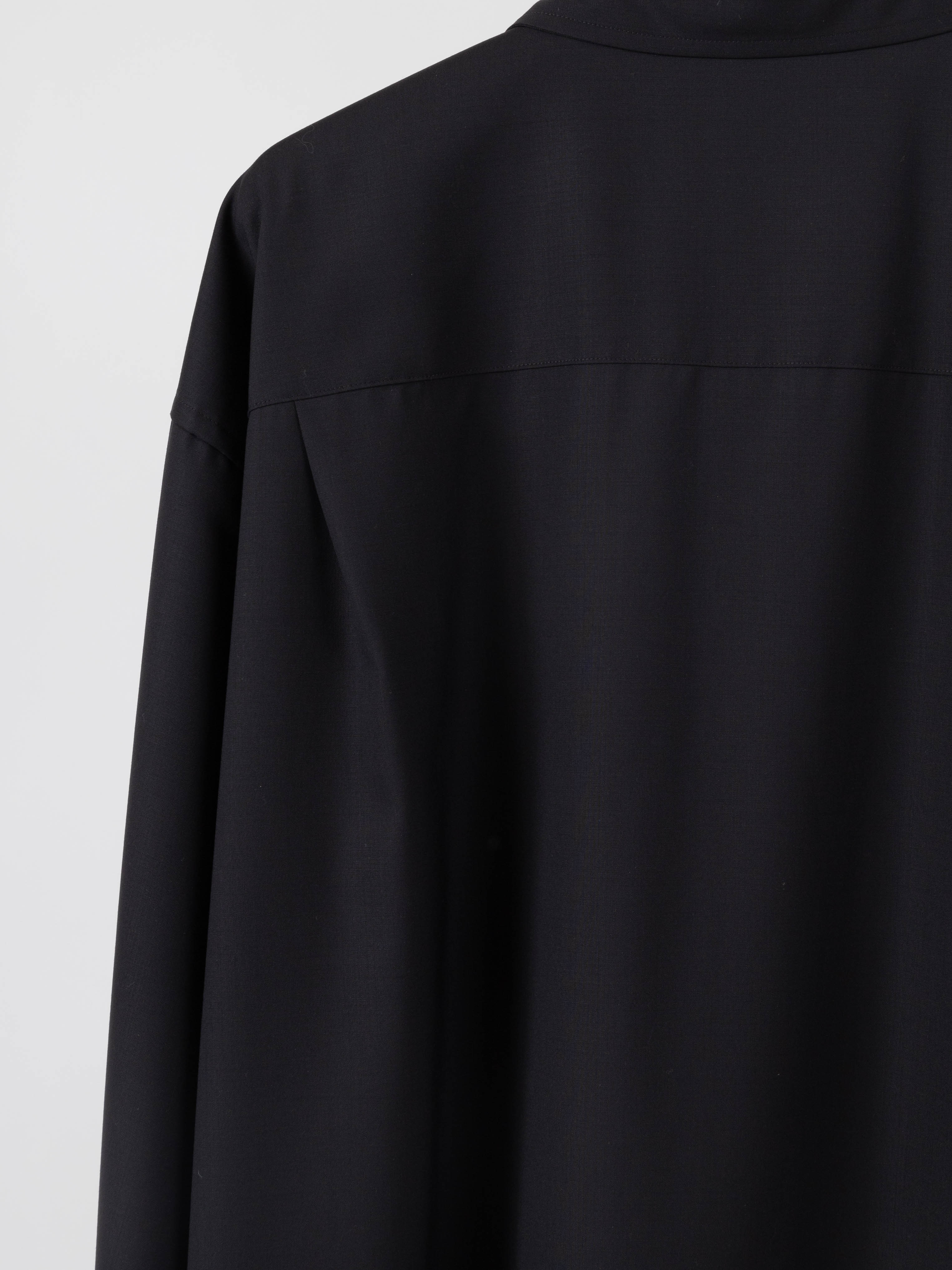 WORSTED WOOL SHIRTS｜FADED BLACK