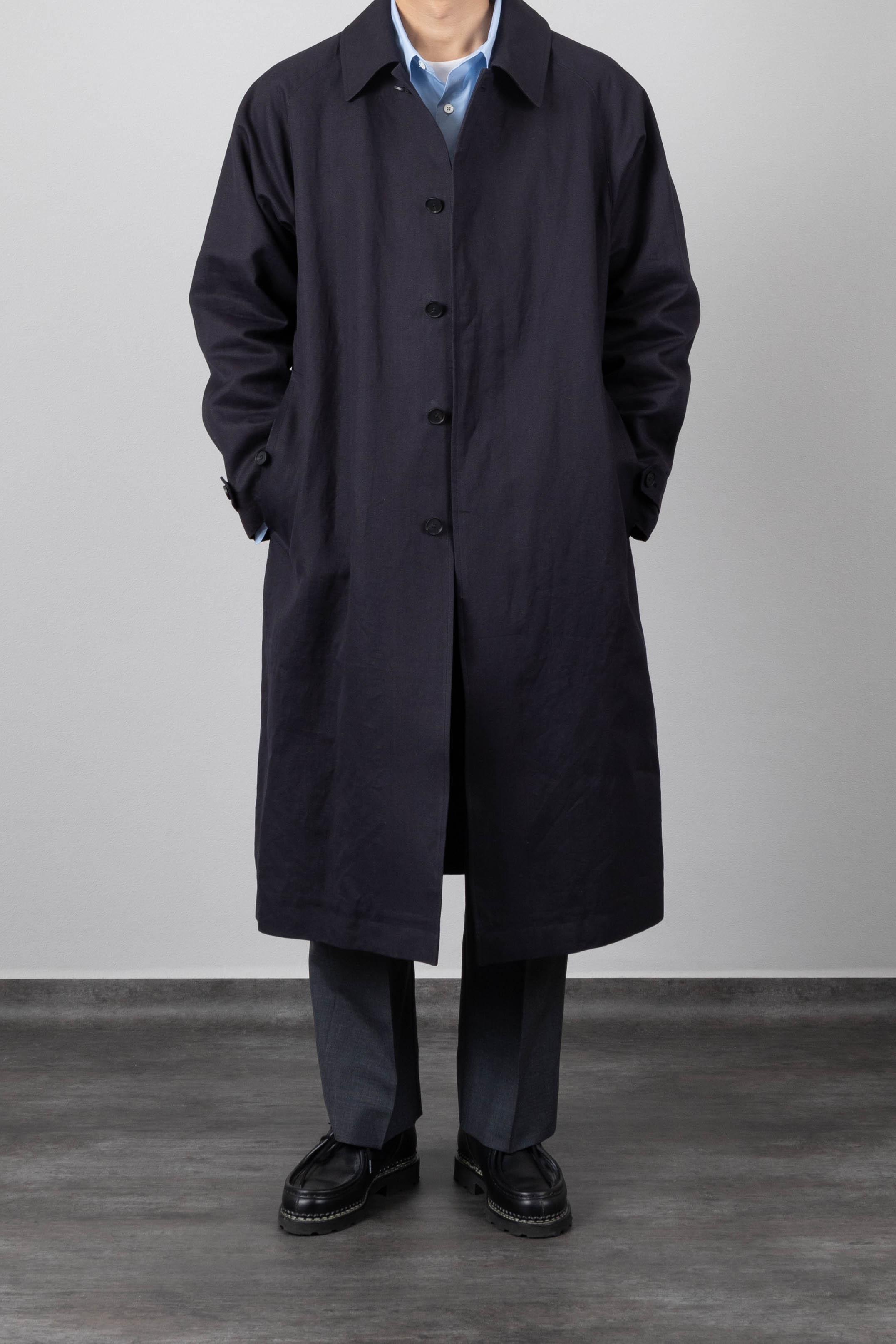 cornierコルニエPAPER GABARGINE BALMACAN COAT-