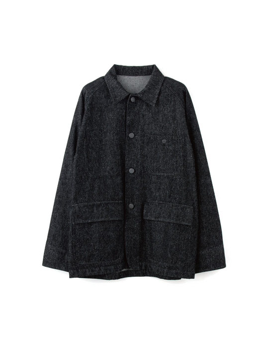 SILK NEP DENIM BLOUSON