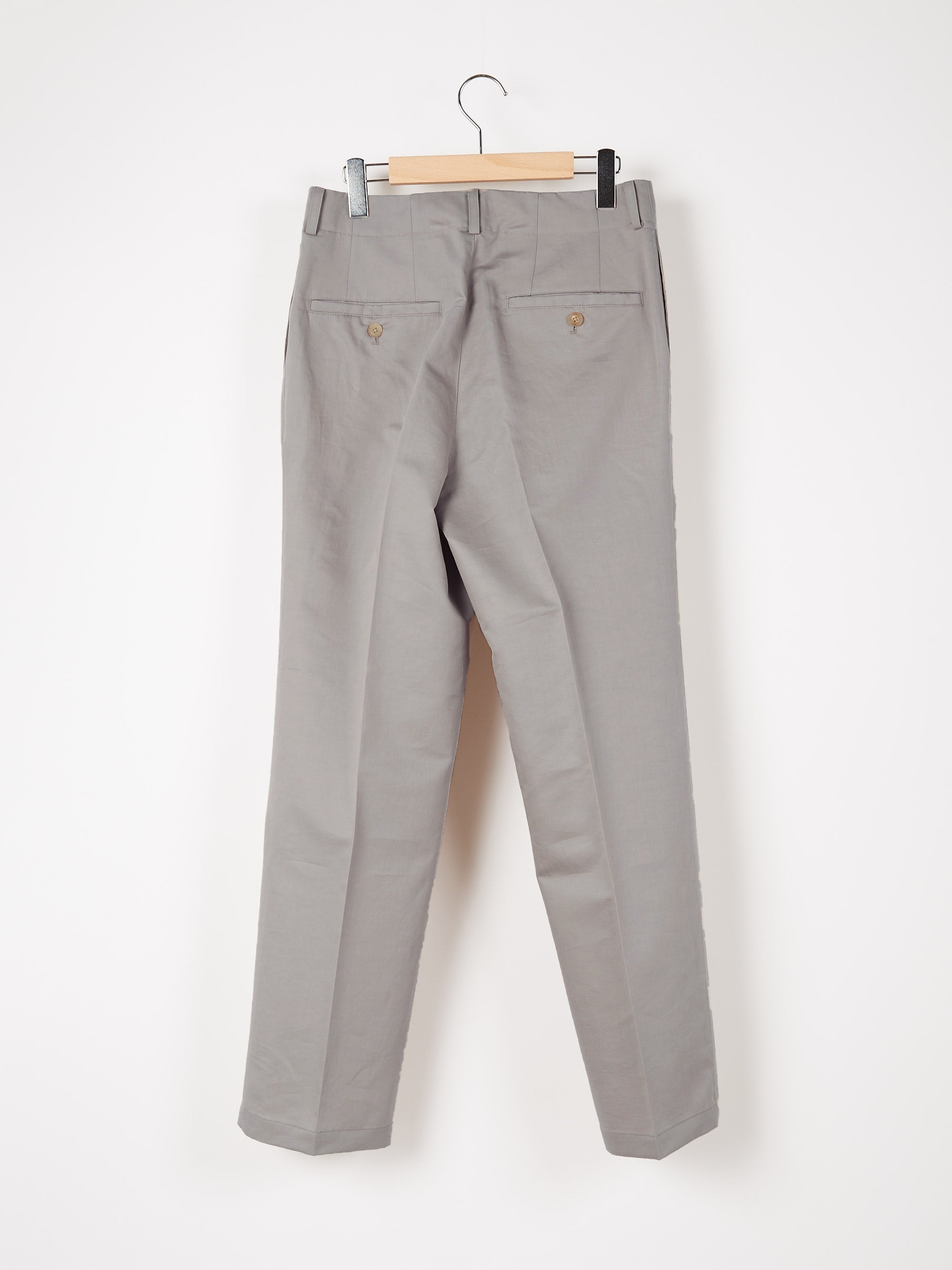 Cotton/Linen/Silk TWILL PANTS｜GREIGE – Cornier