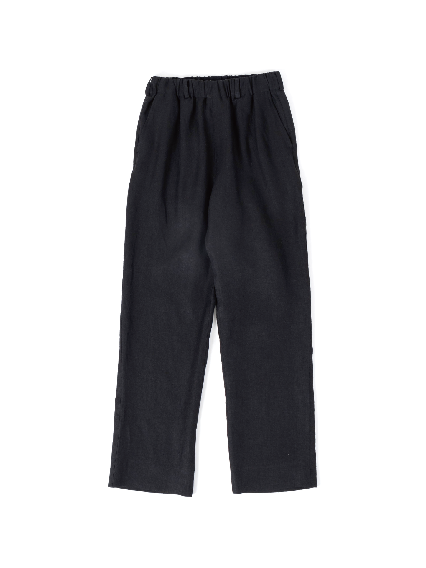 HIGH DENSITY LINEN PANTS｜BLACK – Cornier