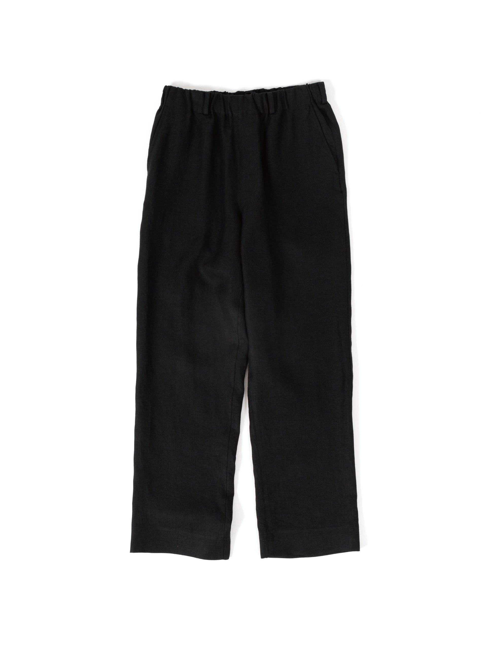 Cornier コルニエ HIGH DENSITY LINEN PANTS HIGH DENSITY LINEN PANTS for WOMEN｜BLACK – Cornier