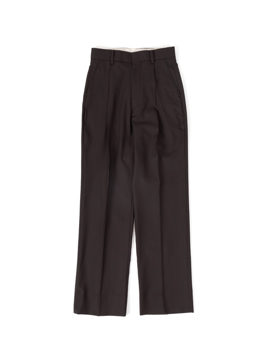 WORSTED WOOL PANTS for WOMEN｜다크 브라운