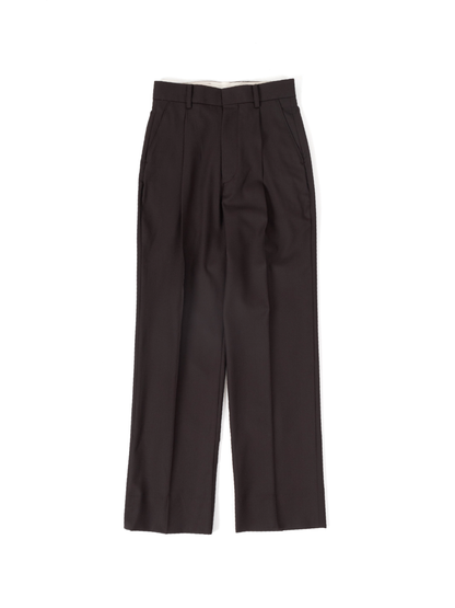 WORSTED WOOL PANTS for WOMEN｜다크 브라운