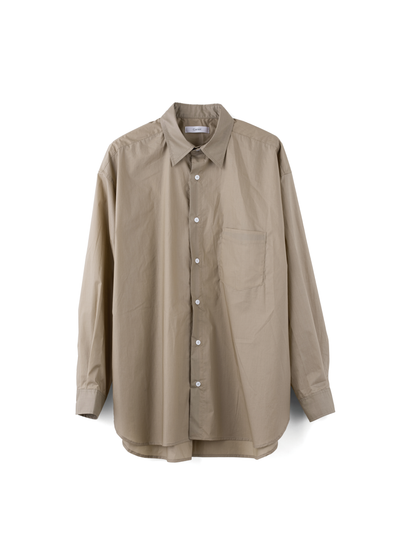 OILED COTTON SHIRTS ｜BEIGE