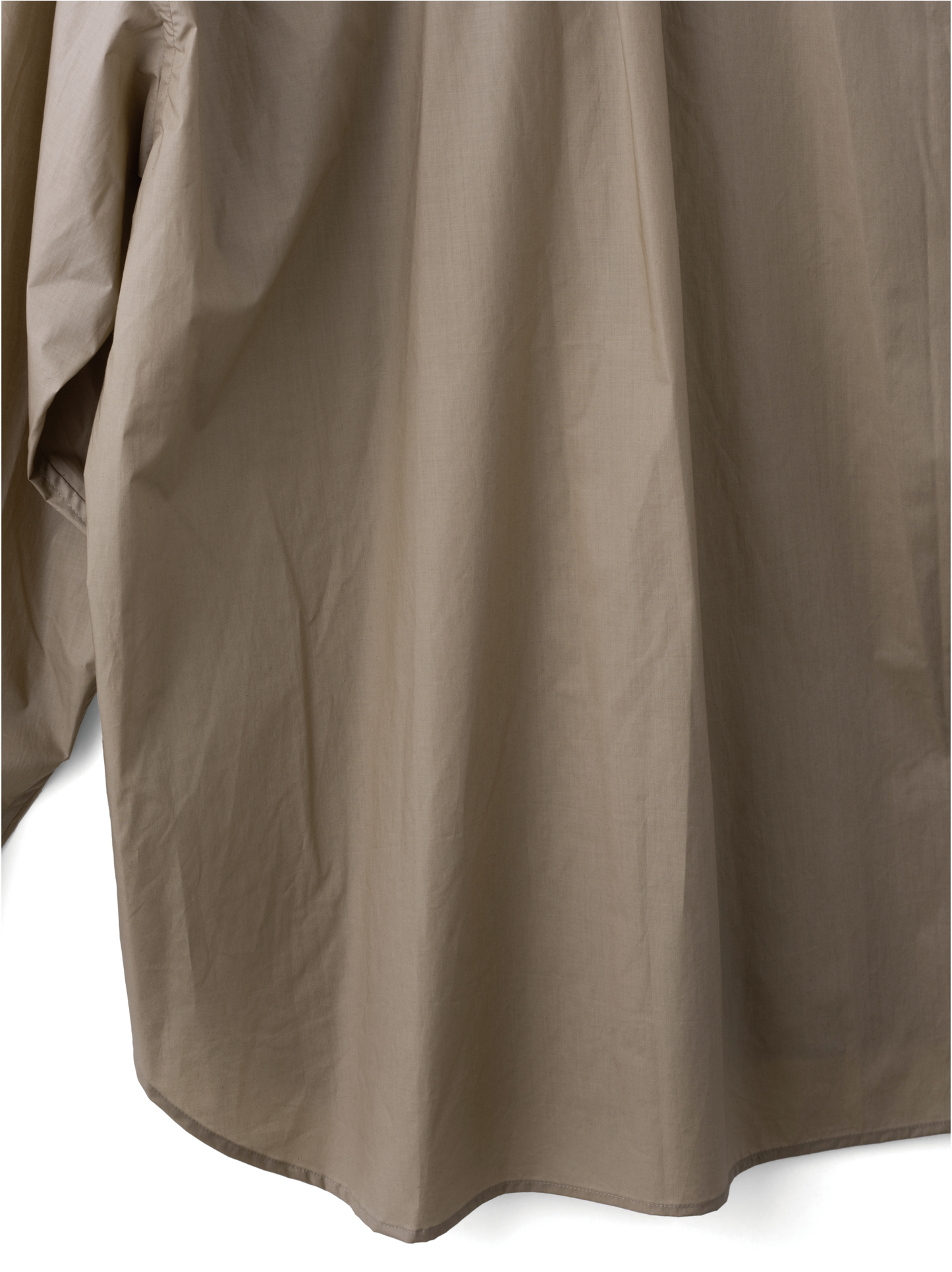 OILED COTTON SHIRTS ｜BEIGE