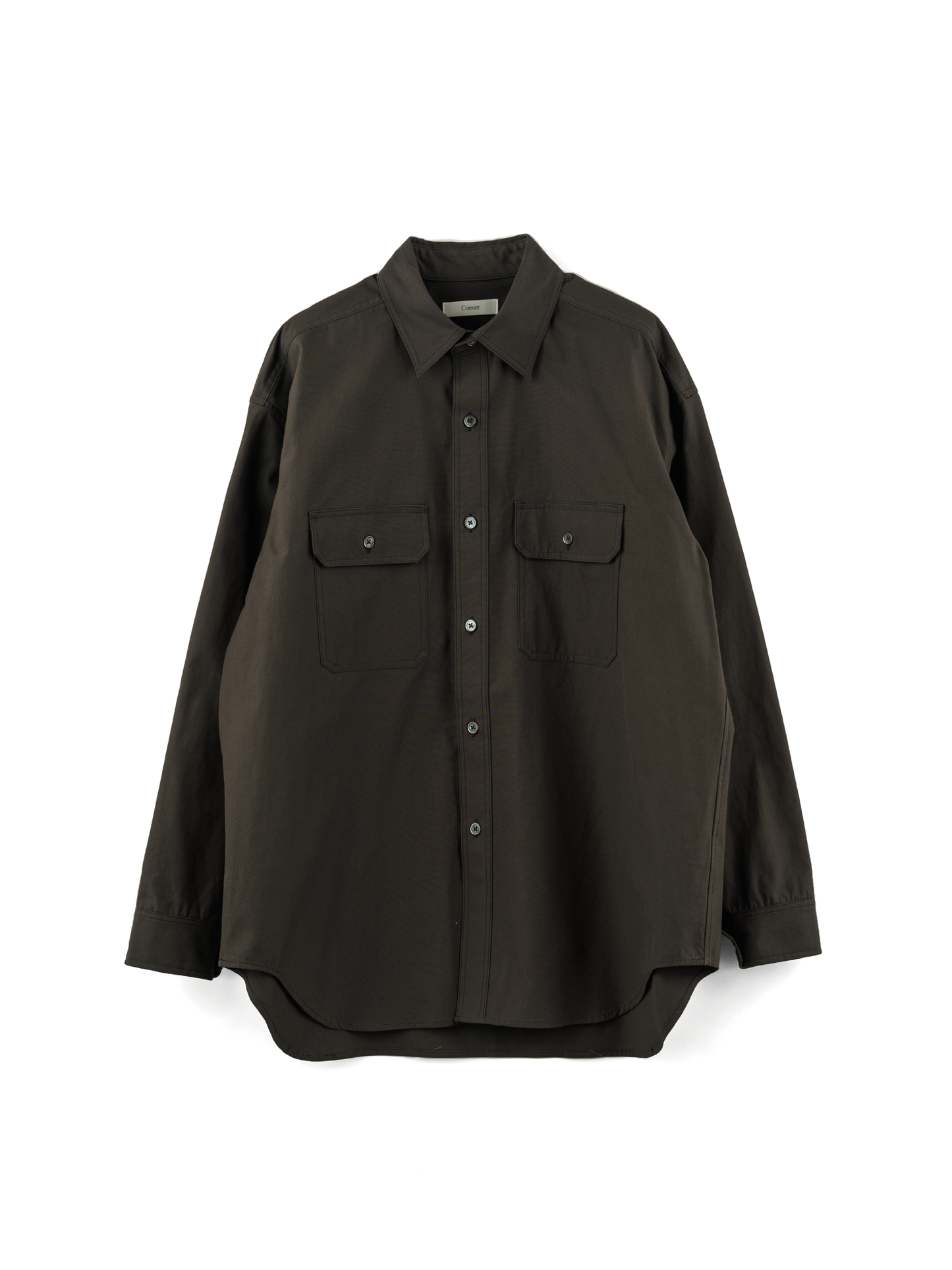 HARD TWISTED COTTON WORKING SHIRTS ｜CHARCOAL