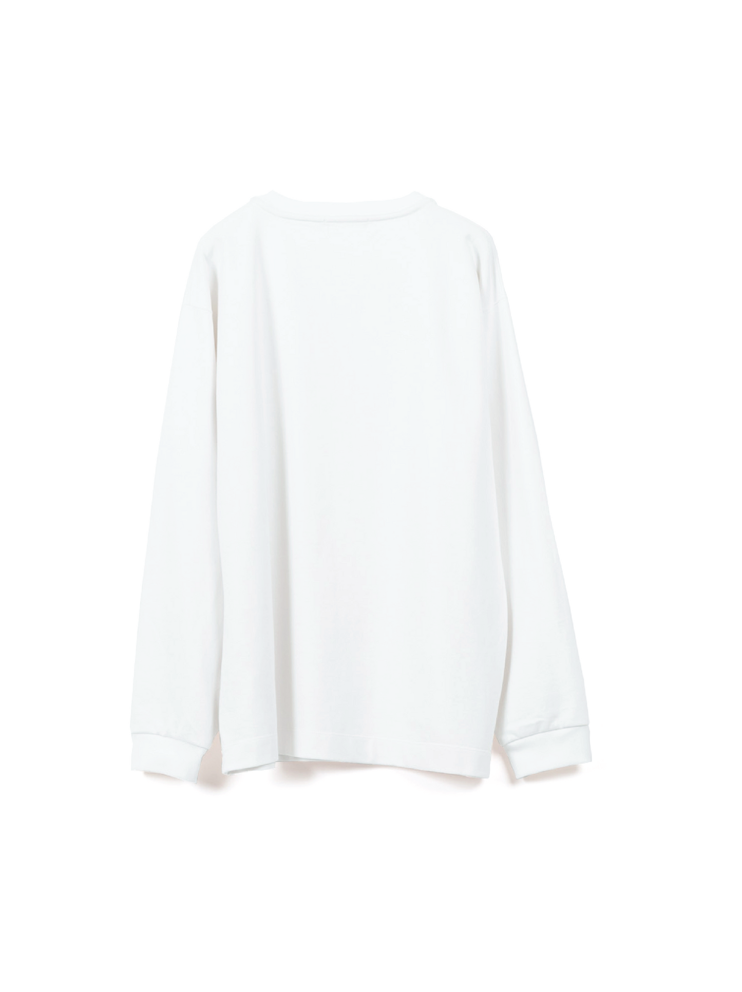 SUVIN COTTON HEAVY T-SHIRTS LONG SLEEVE ｜WHITE