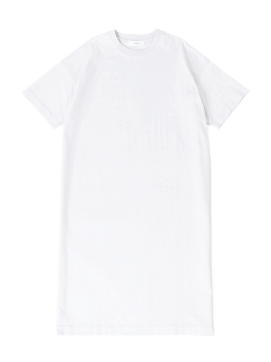 SUPER HIGH GAUGE HALF SLEEVE DRESS-T (White)