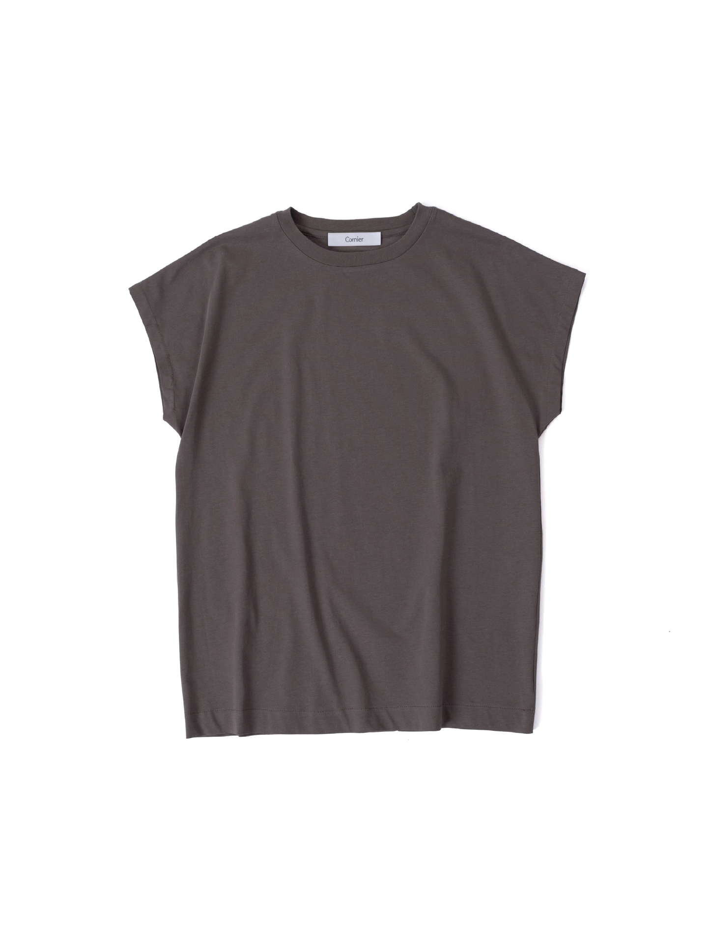 CLEAR JERSEY FRENCH SLEEVE T-SHIRTS｜GREIGE