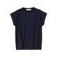 CLEAR JERSEY FRENCH SLEEVE T-SHIRTS｜BLACK