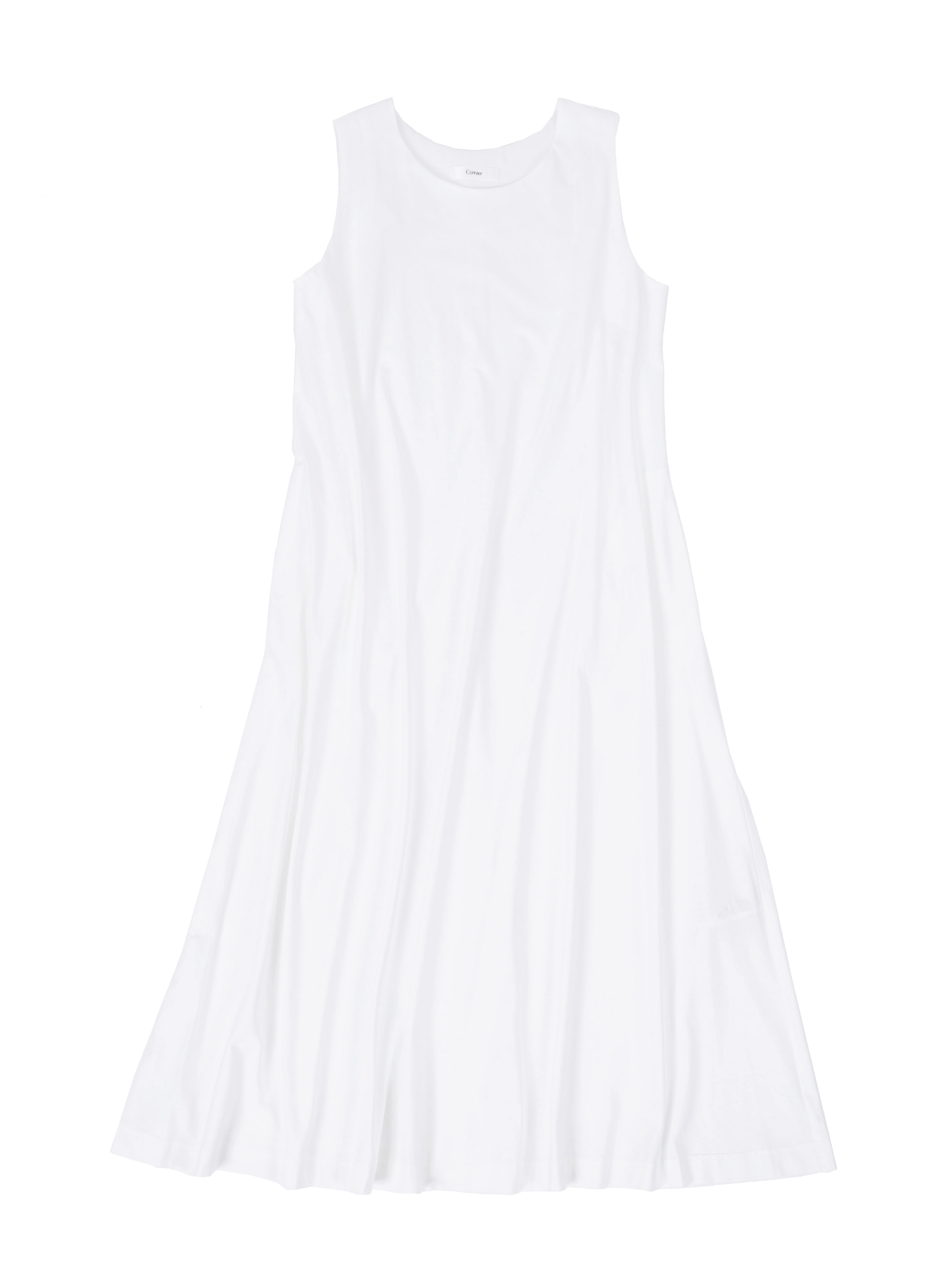 CLEAR JERSEY DRESS｜WHITE Cornier